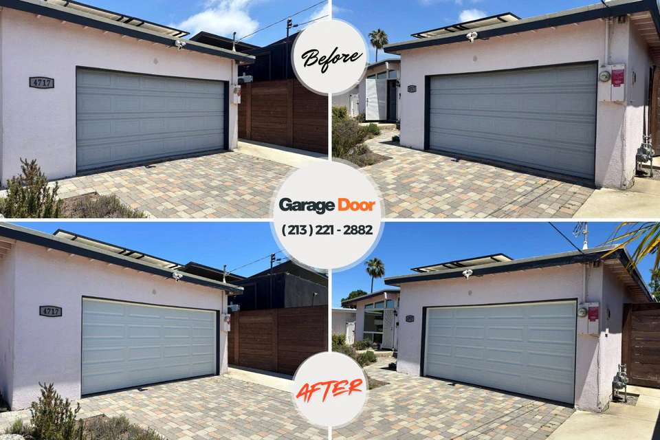 Before and after: garage door repair Gas City, IN